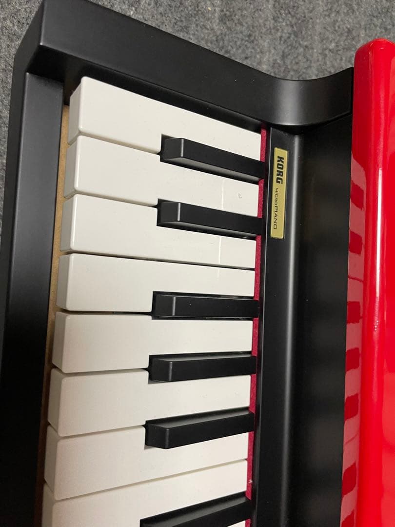 KORG microPIANO マイクロピアノ レッド 赤 電子ピアノ コルグ - メルカリ