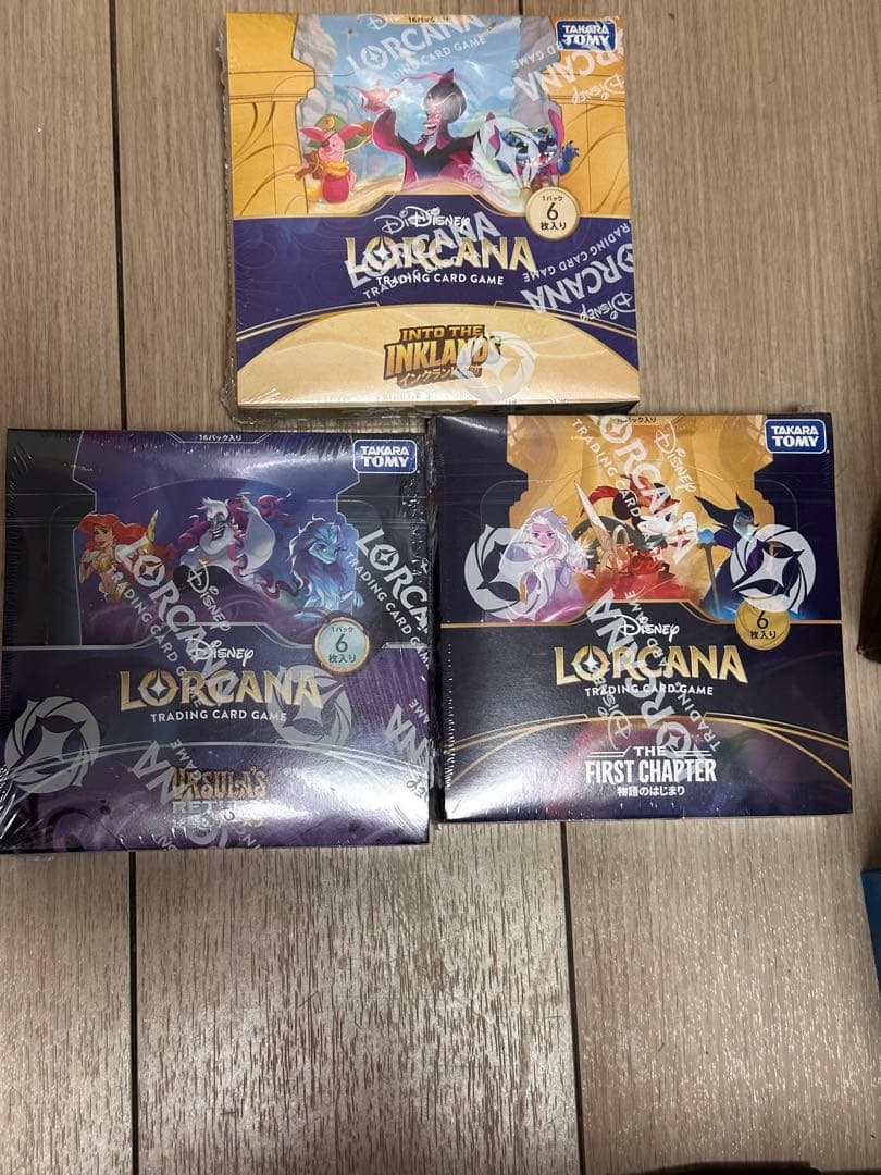Disney LORCANA ロルカナ　シュリンク付　未開封　3BOX Disney LORCANA ロルカナ シュリンク付 未開封 3BOX ディズニーロルカ
