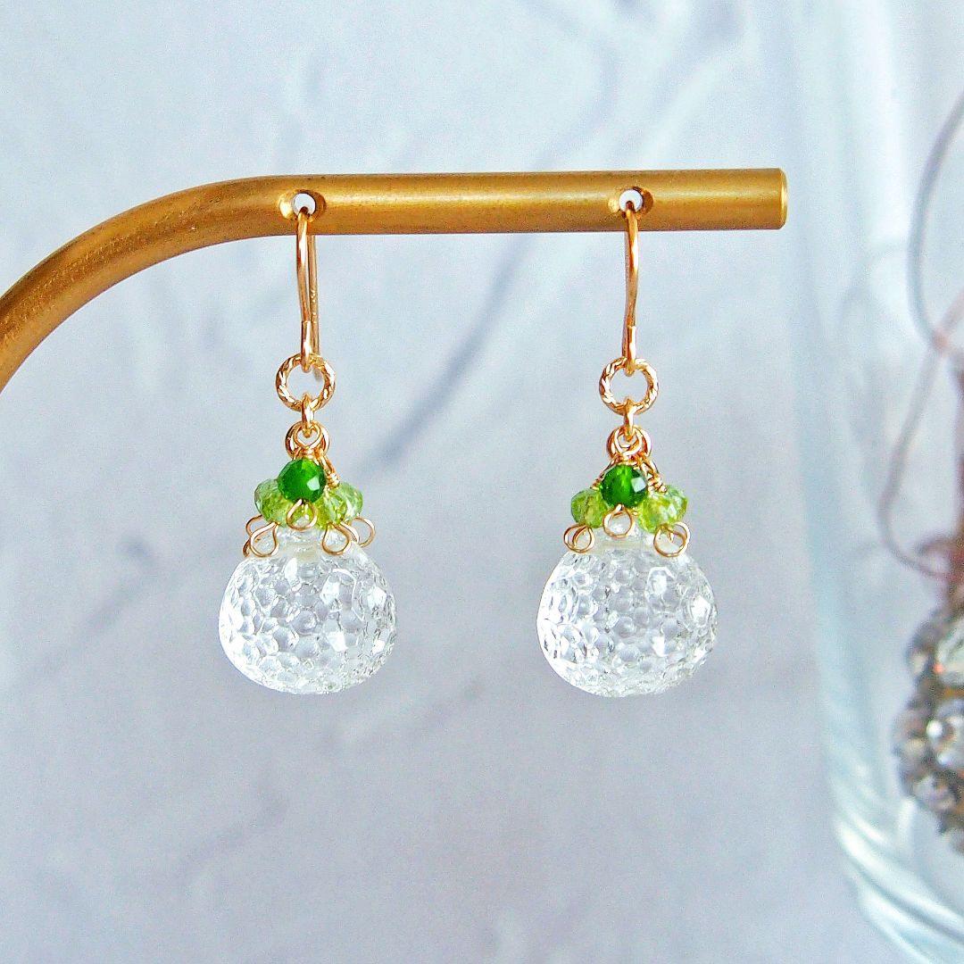 Kaya　アメトリン　ハニカムカービング　チャーム　14kgf　他3点