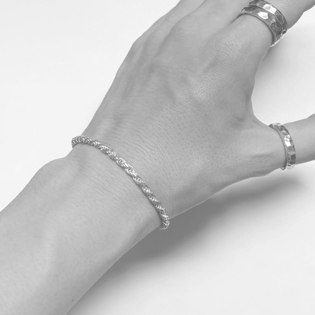 ITALY925 ヴィンテージ ツイストロープブレスレット シルバー925