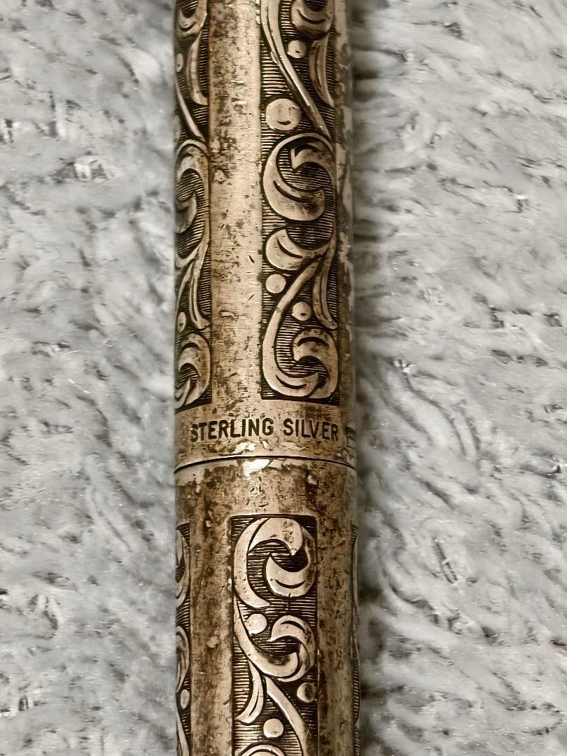 Sheaffer 葡萄柄ボールペン　スターリングシルバー