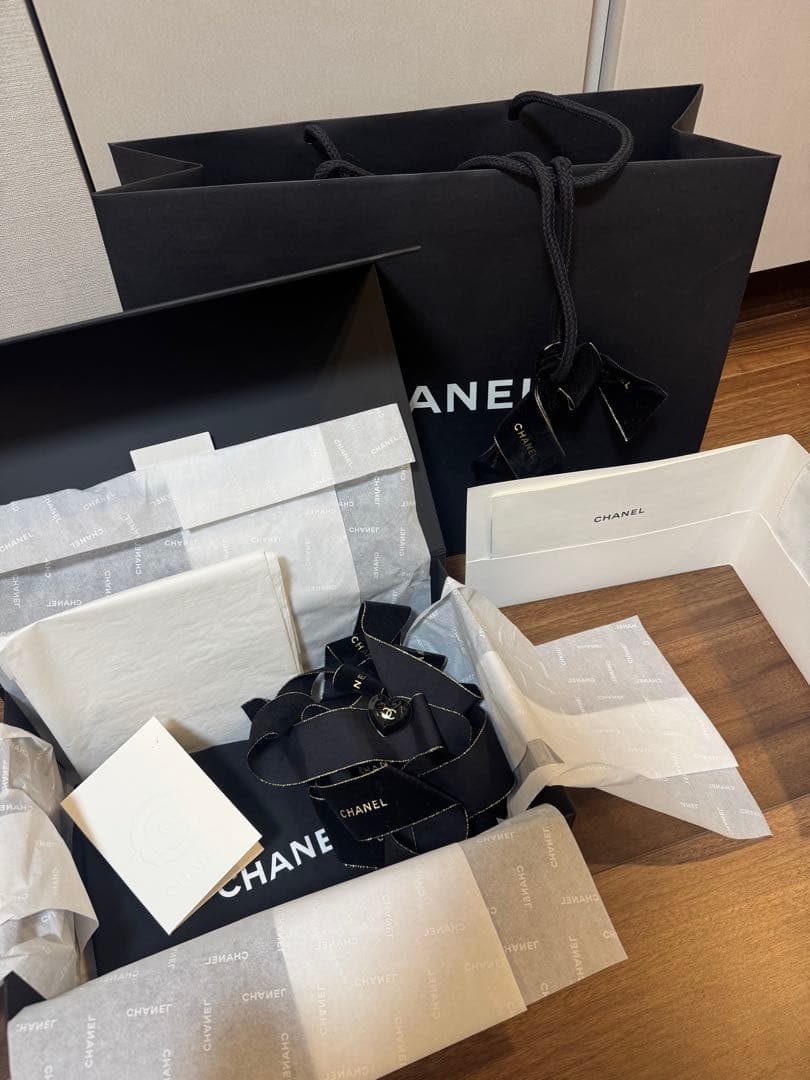 【レシート有 美品】CHANEL 22 ミニ ブラック ゴールド金具