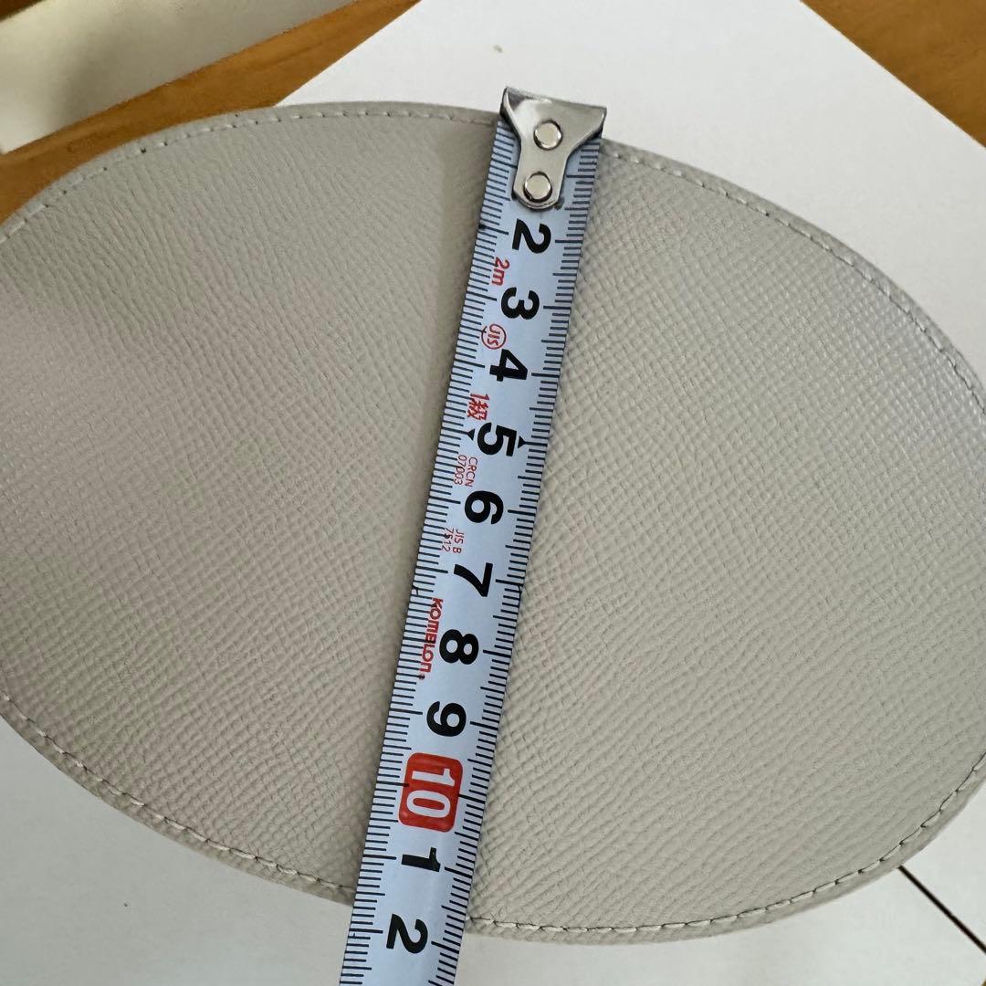 FURLA グレー ベージュバケットバッグ巾着　kym-namです。