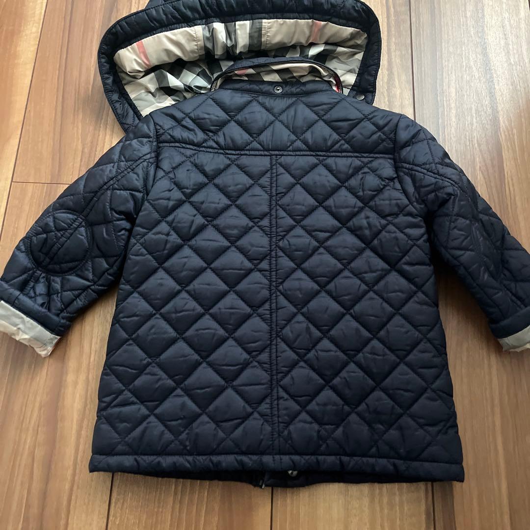 Burberry キルティングコート 2Y ネイビー