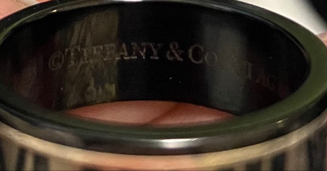 【オンライン限定】TIFFANY&Co.アトラスリング 18号 SV925チタン