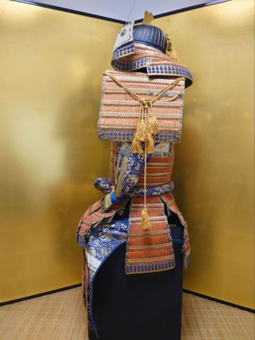 ★★☆全国送料無料☆緋縅本小札大鎧☆等身大大鎧一領☆鎧兜・甲冑★★