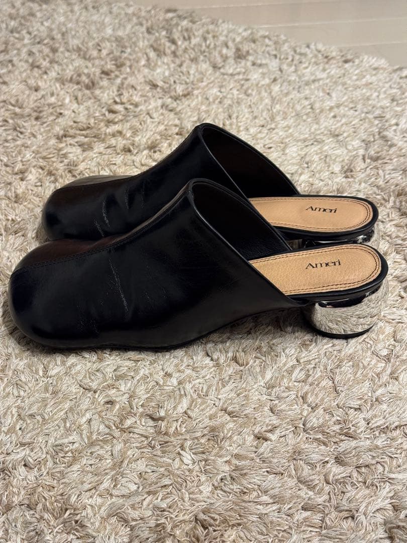 靴 amerivintage OVAL MOTIF VOLUME MULE L