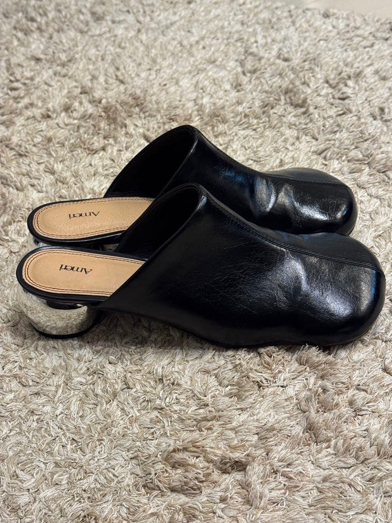 靴 amerivintage OVAL MOTIF VOLUME MULE L