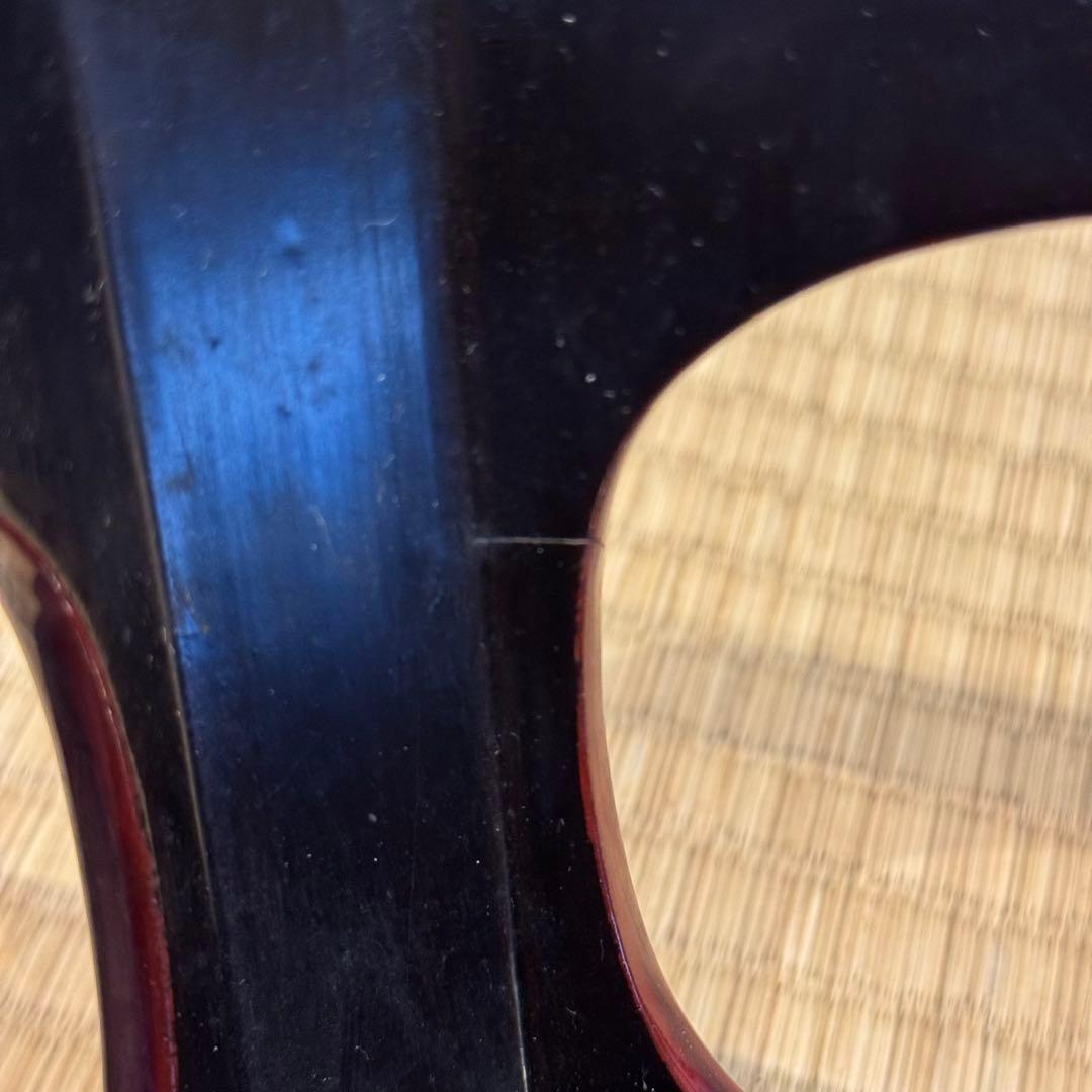 輪島塗 草花沈金 溜塗 栗色 大平 一対 明治時代後期 喰籠 木製漆器 吴山銘