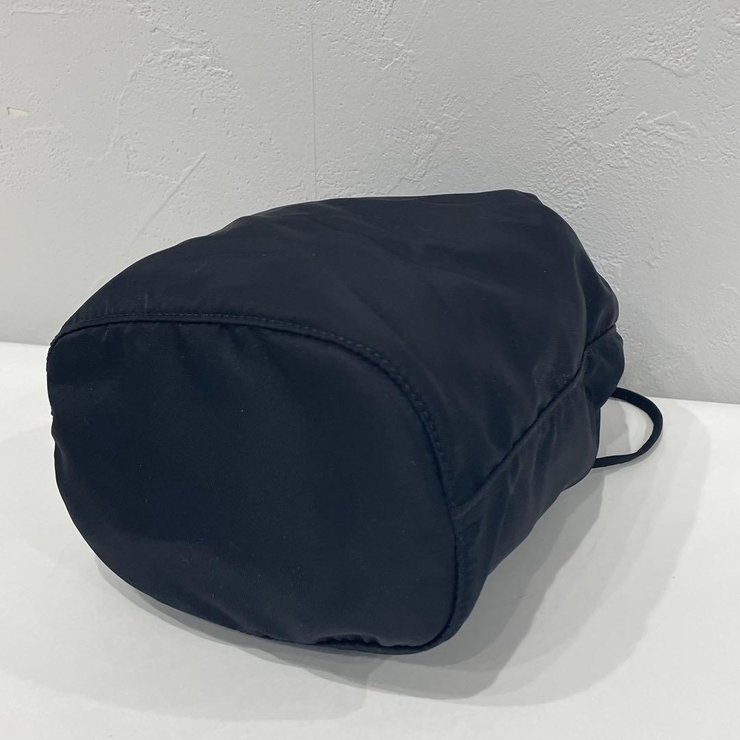 PRADA 巾着 バッグ ナイロン 三角ロゴ