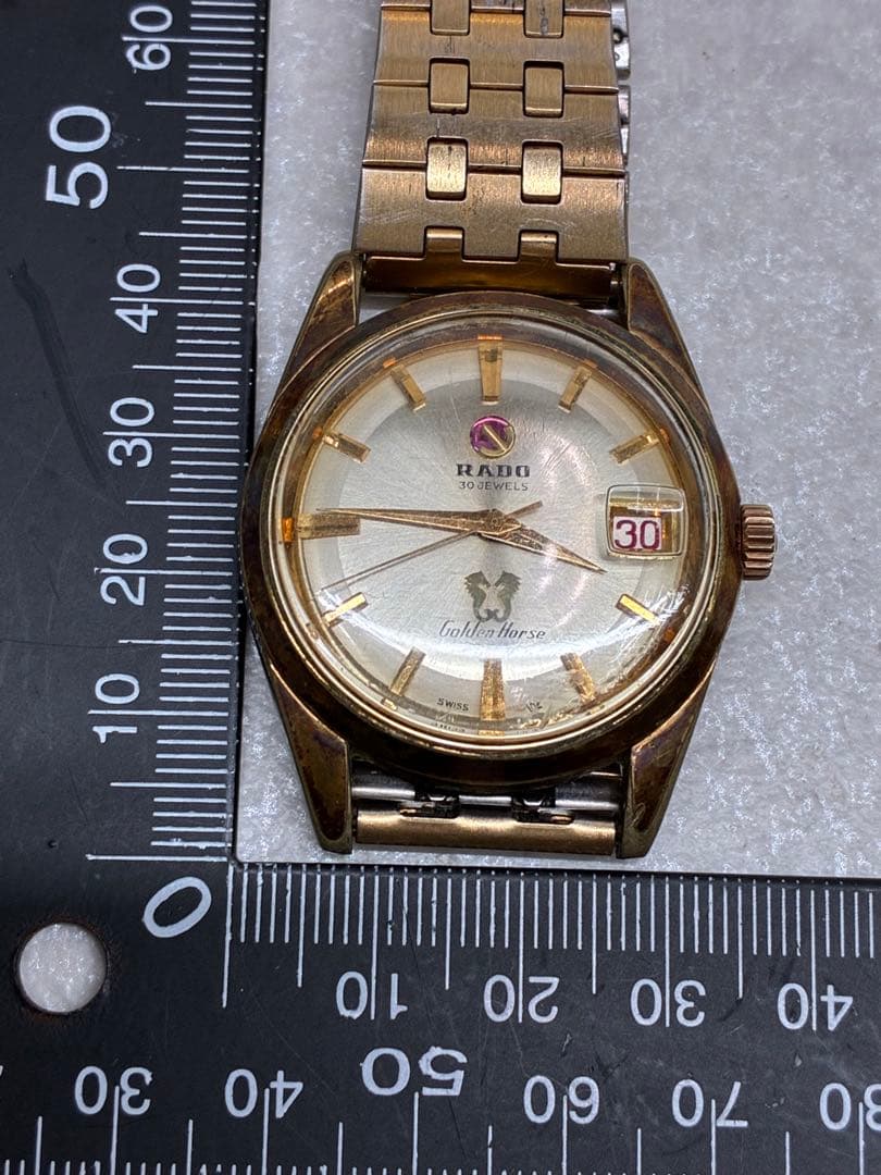 ビンテージ RADOラドー 初代 ゴールデンホース 自動巻 30石 SWISS