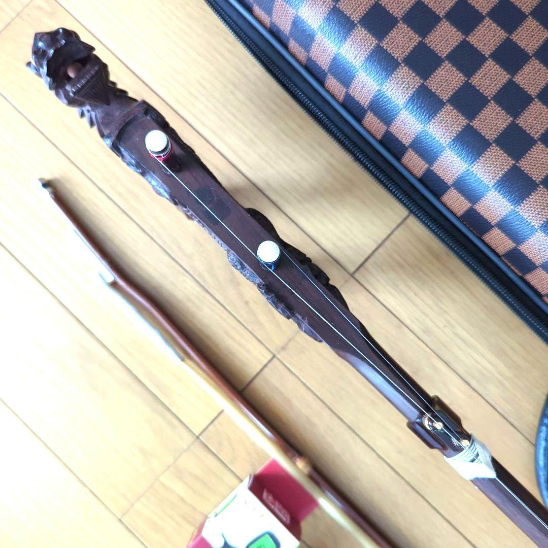 胡涵柔製作 未使用 最上級明清老紅木 龍彫刻 二胡1 - メルカリ