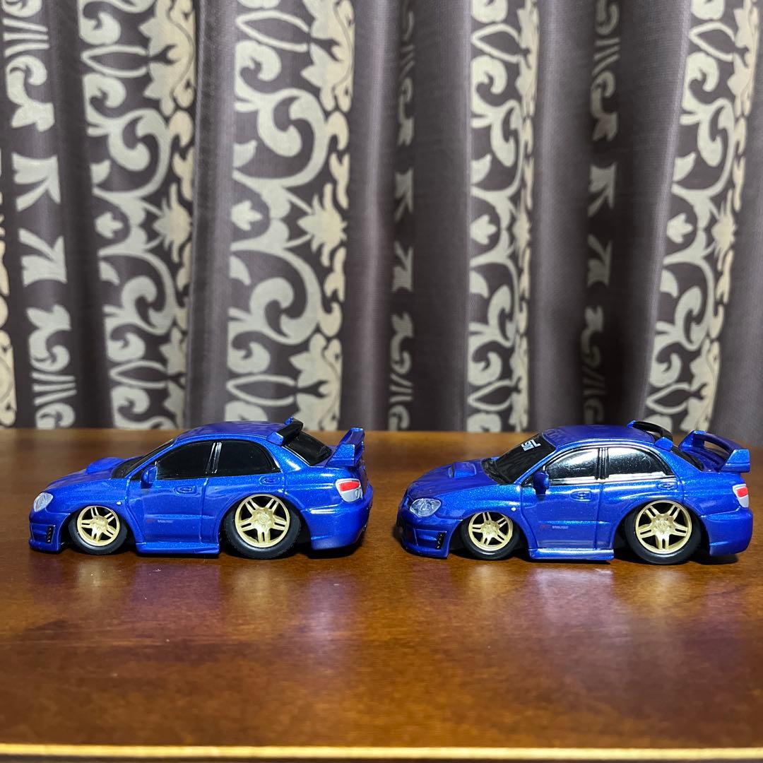 ドライブタウン　スバル インプレッサ鷹目　2台　シャコタン加工品