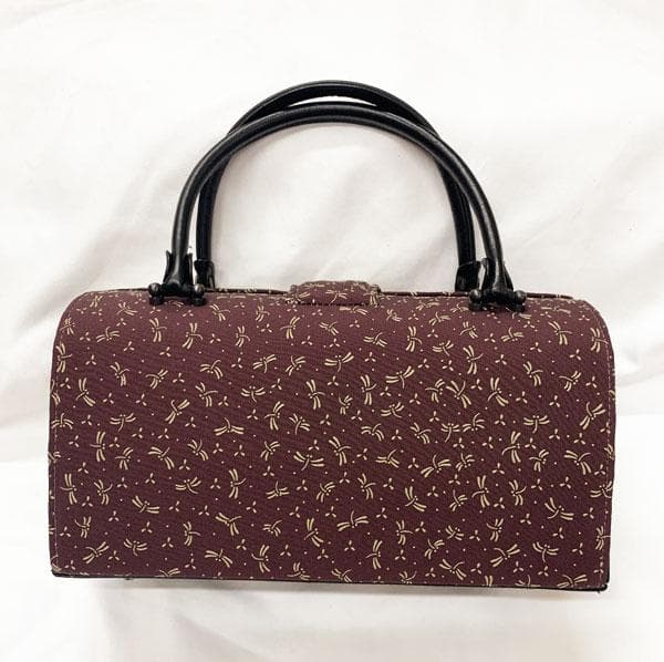 503mg1◆印伝 ハンドバッグ とんぼ 勝ち虫◆美品