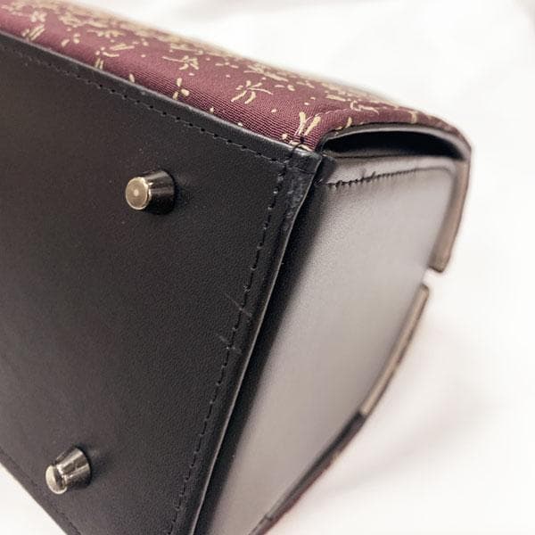 503mg1◆印伝 ハンドバッグ とんぼ 勝ち虫◆美品