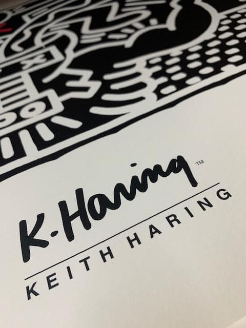 額装済/Untitled 1985（キース ヘリング）