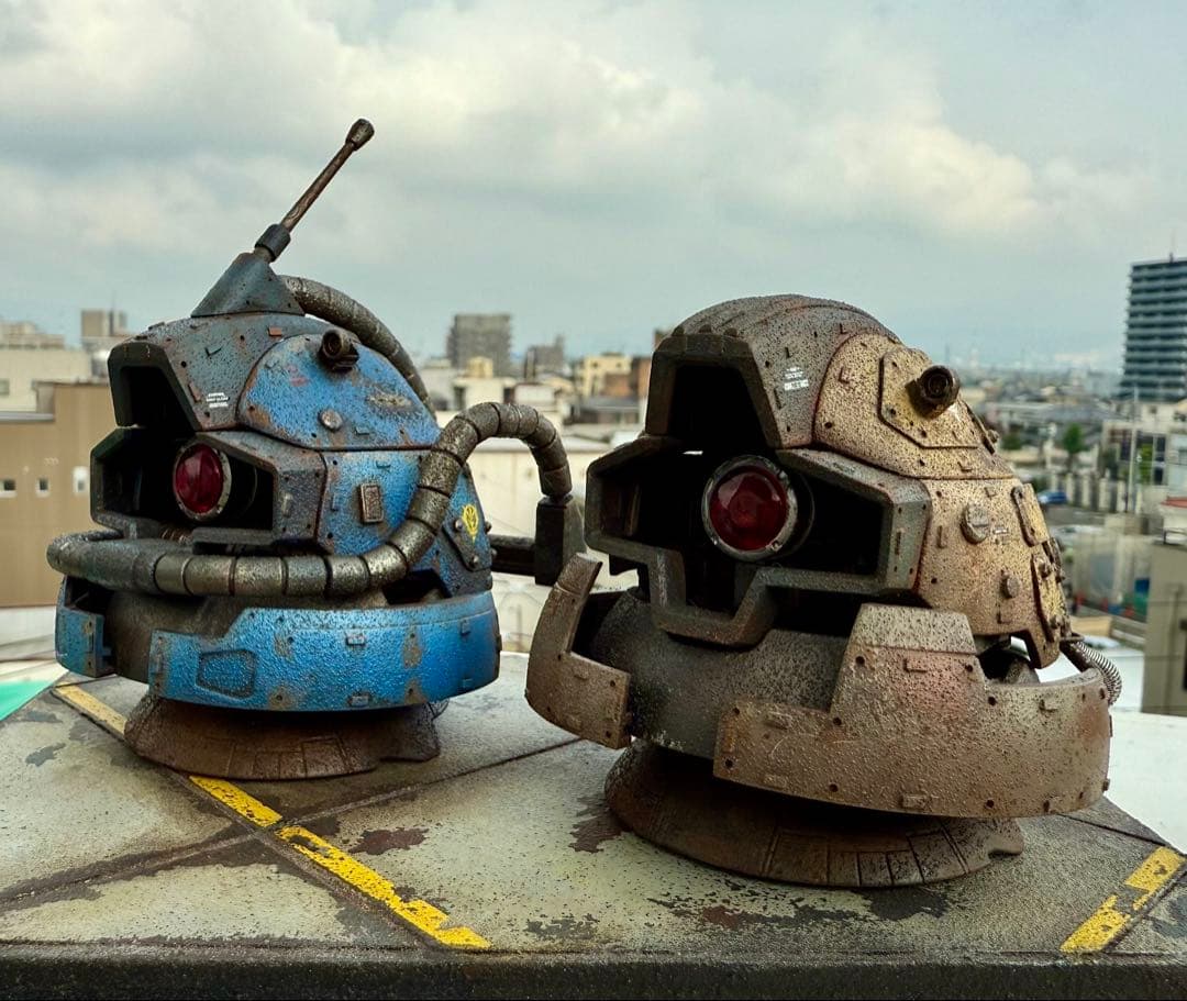 EXCEED MODEL ドムヘッド 量産機カラー 現地改修 塗装完成品 - メルカリ