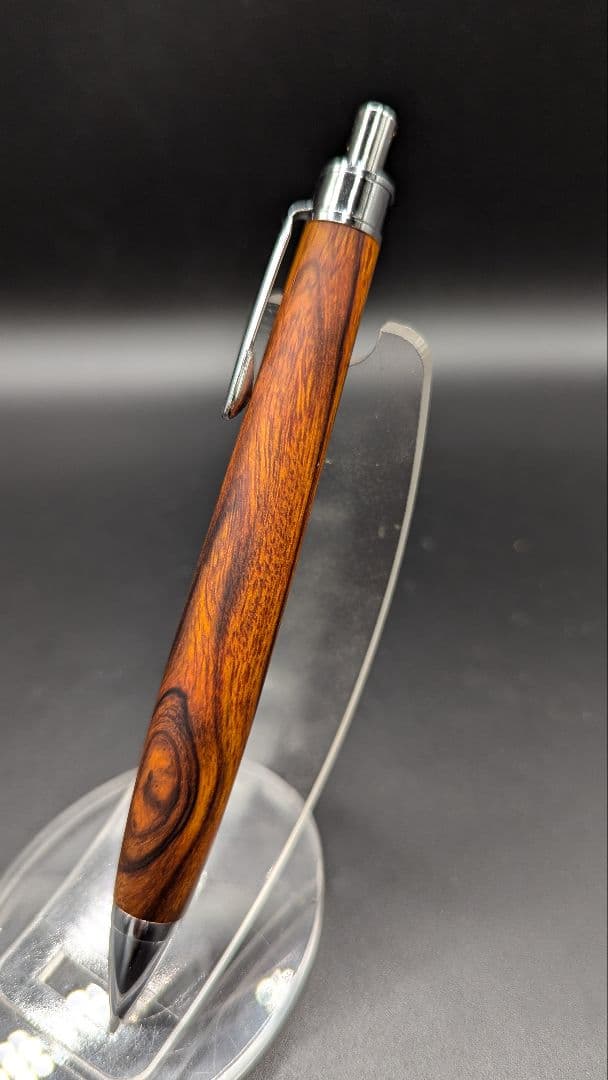 459ペン工房翌檜　デザートアイアンウッド瘤杢　木軸シャーペン　ボールペン
