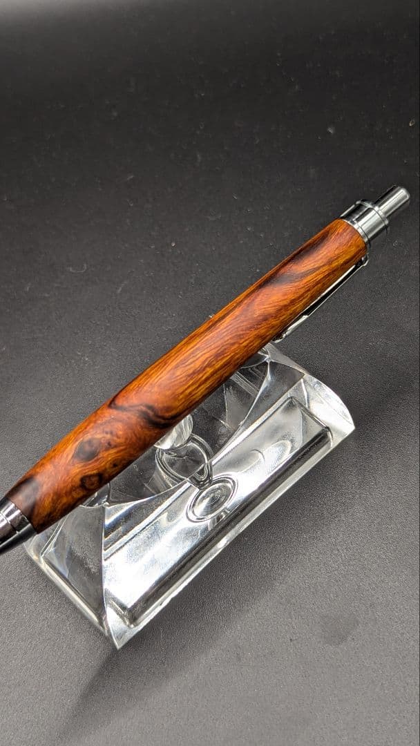 459ペン工房翌檜　デザートアイアンウッド瘤杢　木軸シャーペン　ボールペン