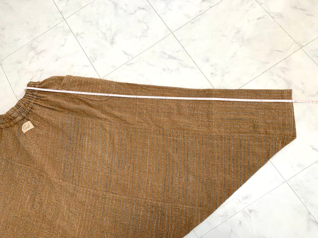 うさと ムササビ usaato うさとの服　ボトム 手紡ぎ 草木染 手織り