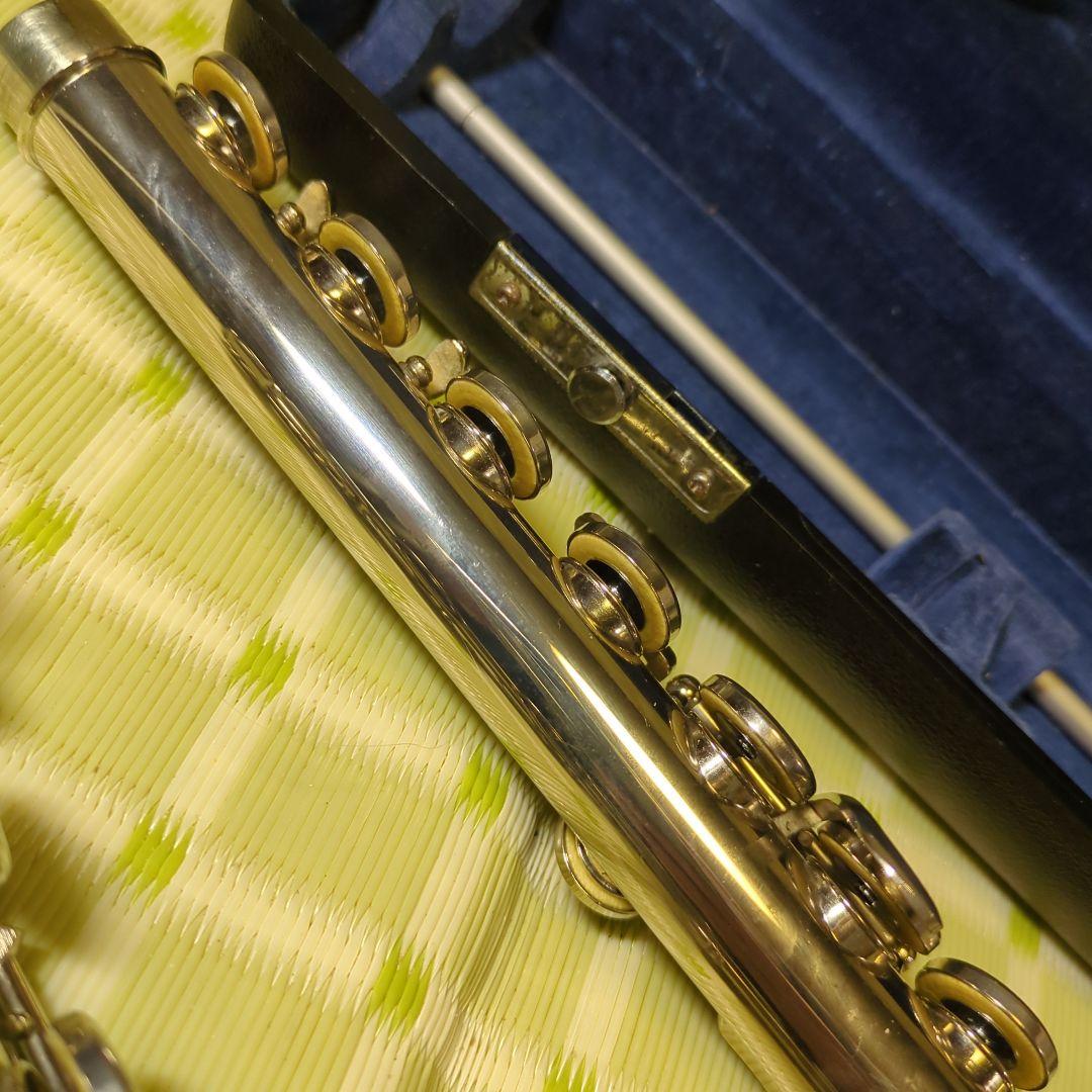 kubo Pearlフルート本体 ケース・バッグ・掃除棒付き