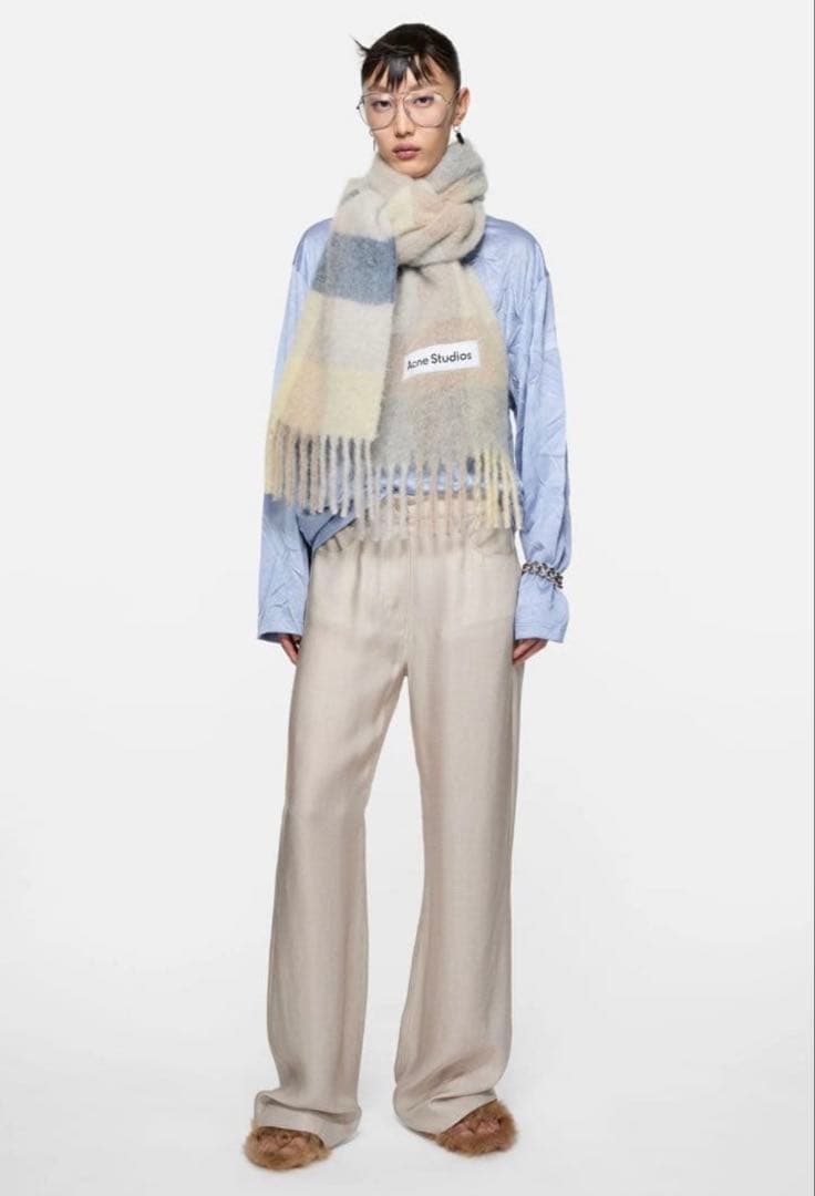 Acne Studios チェック柄マフラー 250x28cm