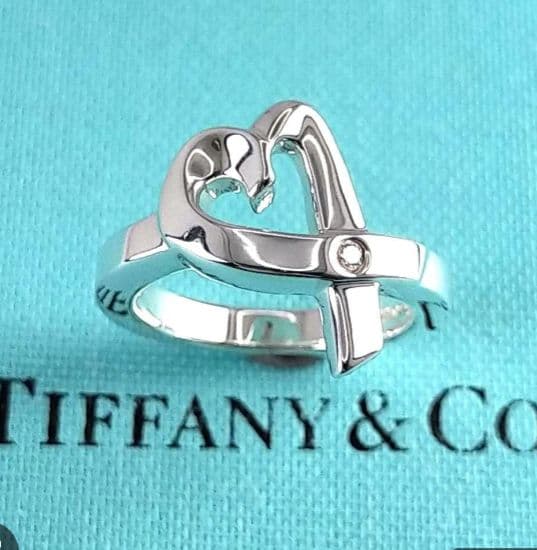未使用級ティファニーラビングハートリング