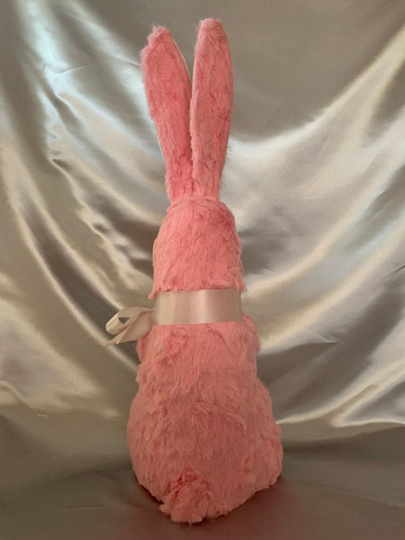 ビンテージドール　ピンクのキョロ目のバニー　うさぎ　ウサギ　bunny レトロ