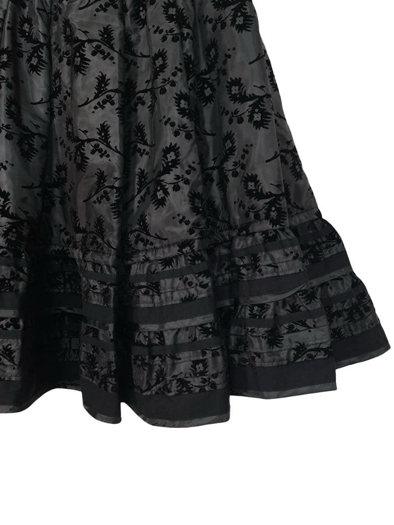 2018aw トリココムデギャルソン 花柄中綿フレアスカート