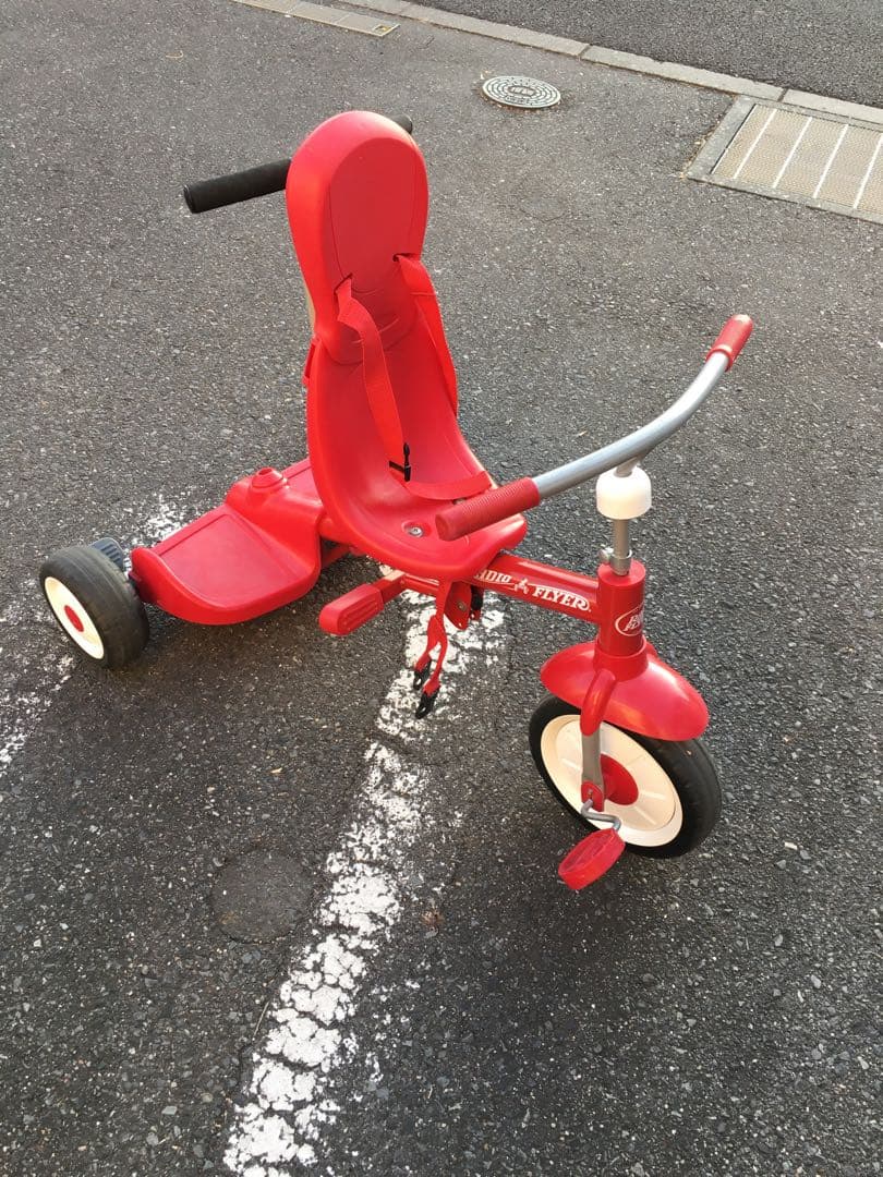 2人乗り三輪車（1人は立ち乗り） ラジオフライヤー フード付き 親用