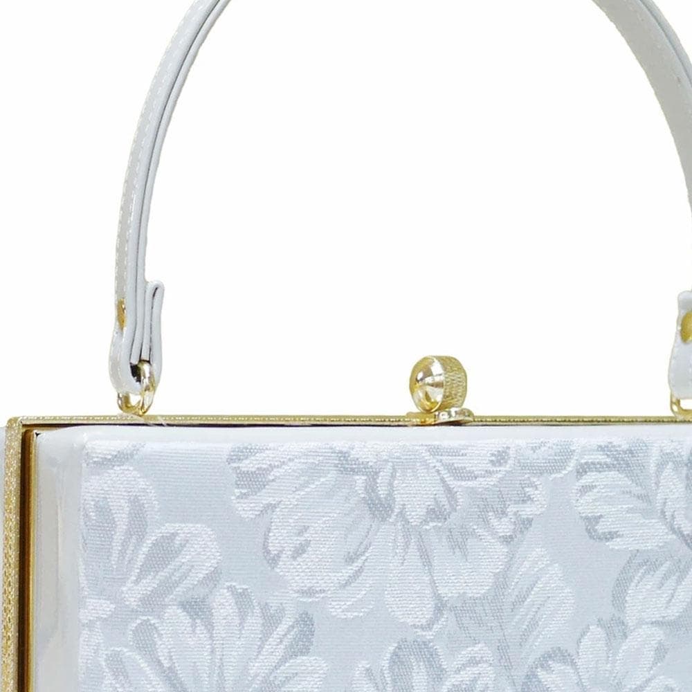 振袖用 草履バッグ セット 高級ジャガード 厚底 uzouri83-8