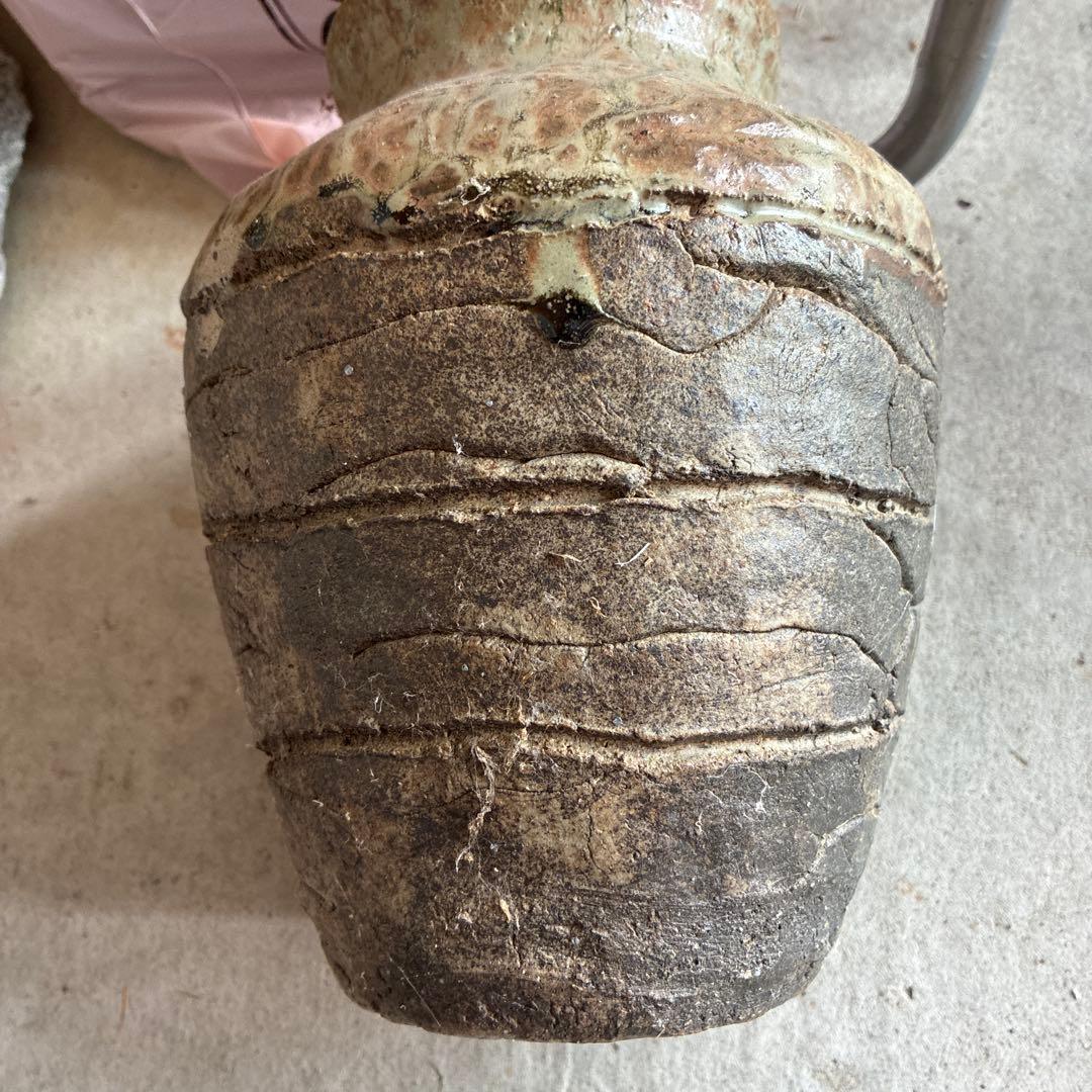 小壺　常滑焼　三筋壺