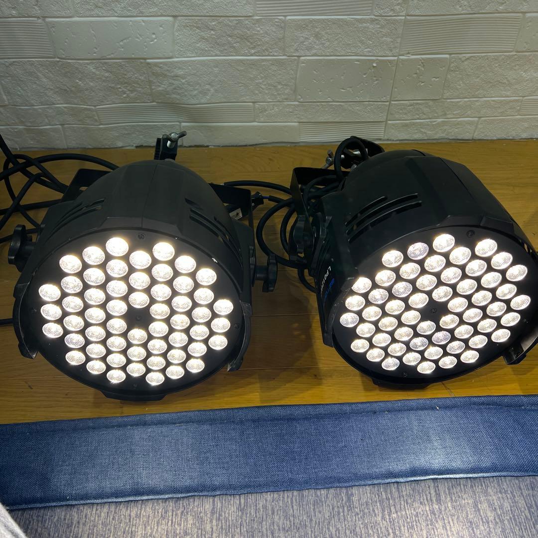 LED電球色パーライト　クランプ付き　2台　DMX照明