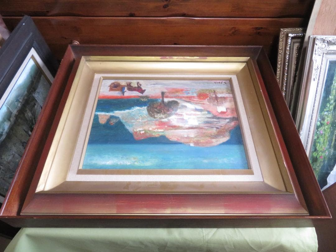 芝田米三 「スペイン風景」 油彩F6号 芸術院会員 安井賞受賞 師：須田