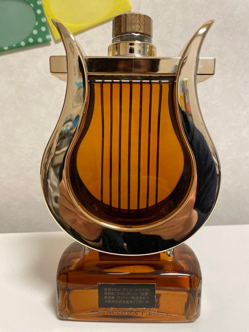 サントリーウイスキースペシャルリザーブ楽器ボトルハープ型