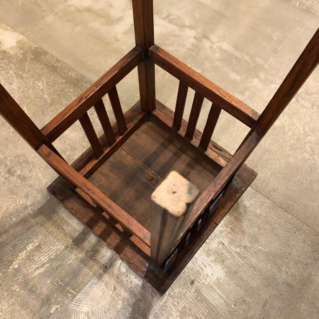 アンティーク 木製サイドテーブル 昭和レトロ 古家具 古道具 レトロ 古家具