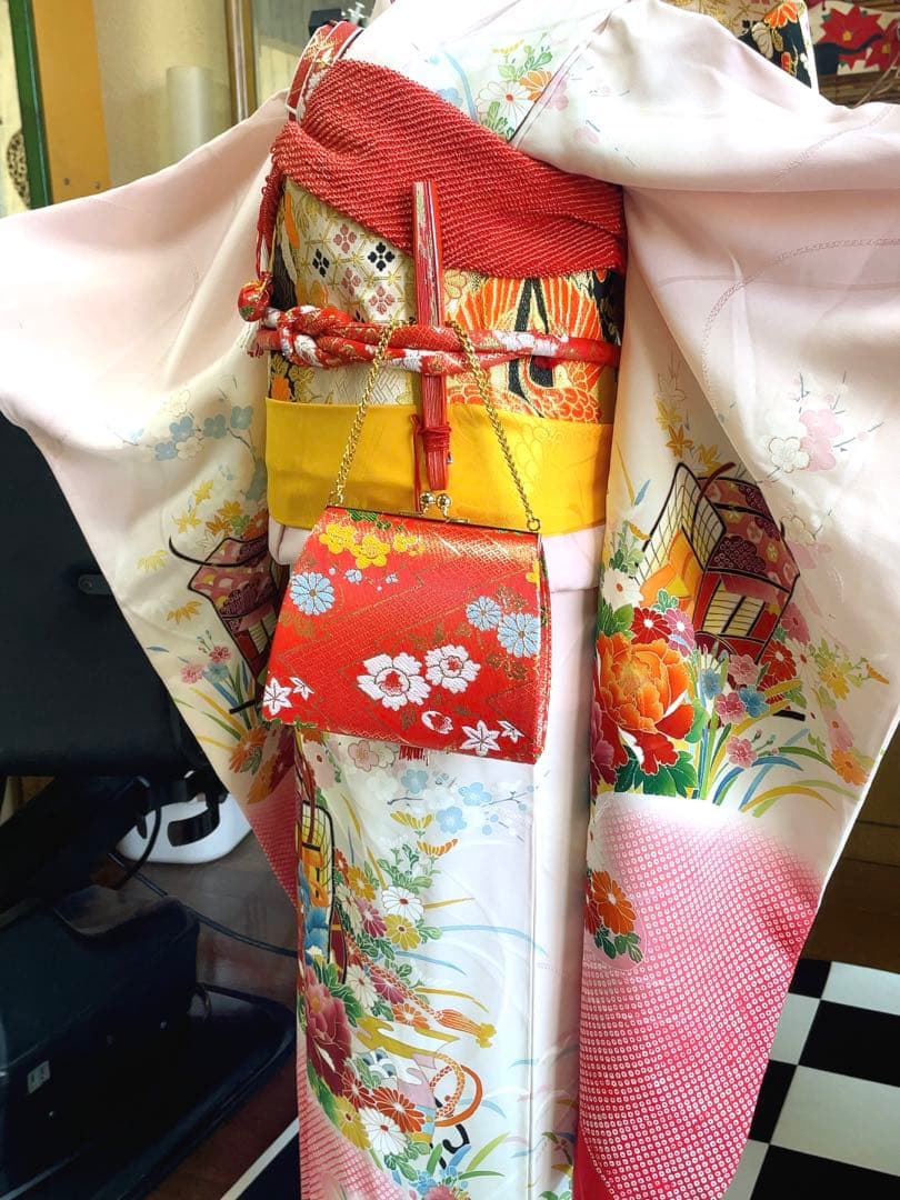 七五三7歳御所車草花文フルセット