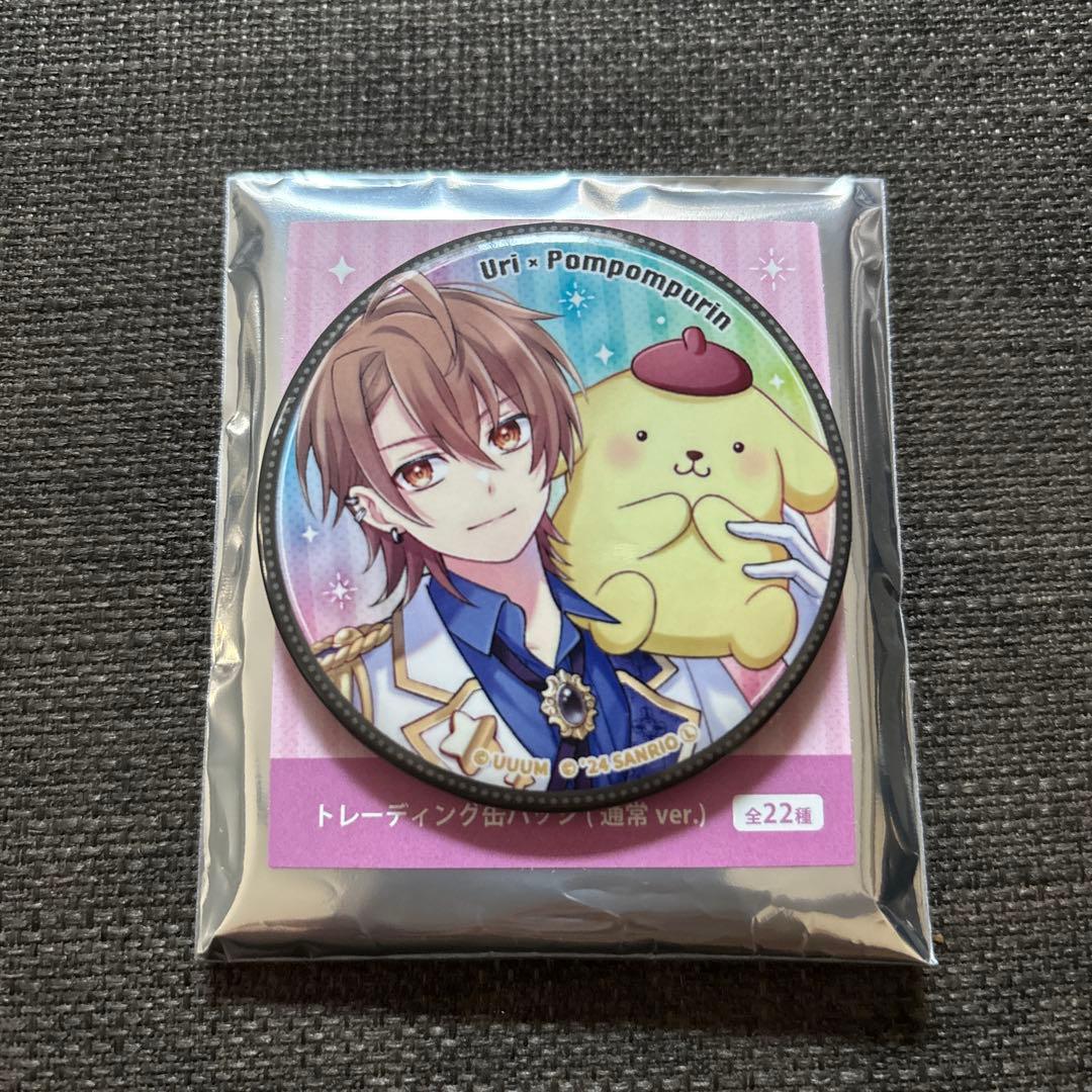 カラフルピーチ うりさん 等身 缶バッジ 2点 魔法学園 サンリオコラボ