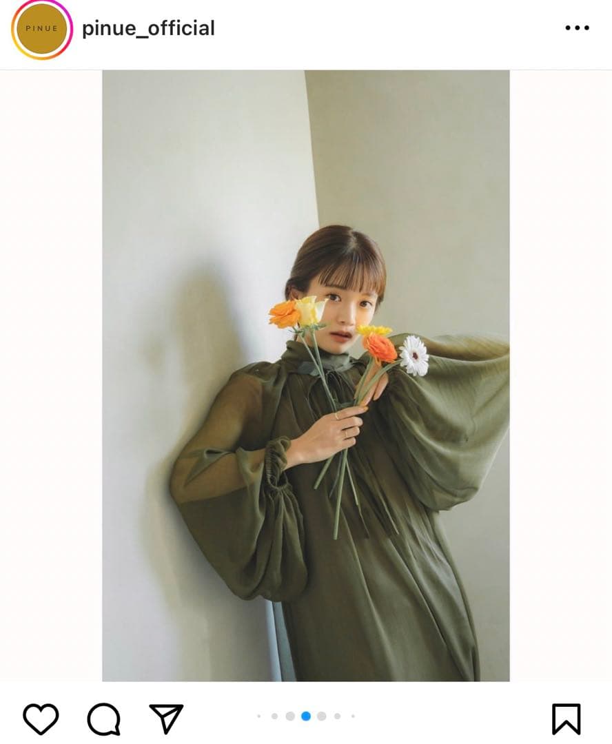 pinue シフォンドレス - メルカリ