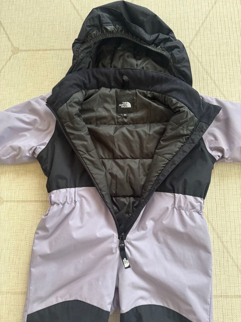 ノースフェイス　スキーウェア スノーワンピース　ラベンダー　80センチ