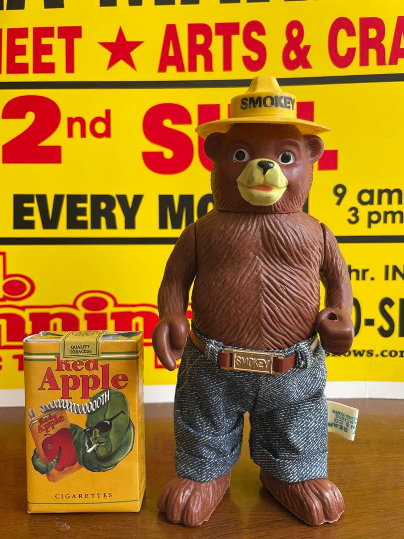 70's SMOKEY BEAR スモーキーベア ビンテージ TOY ソフビ