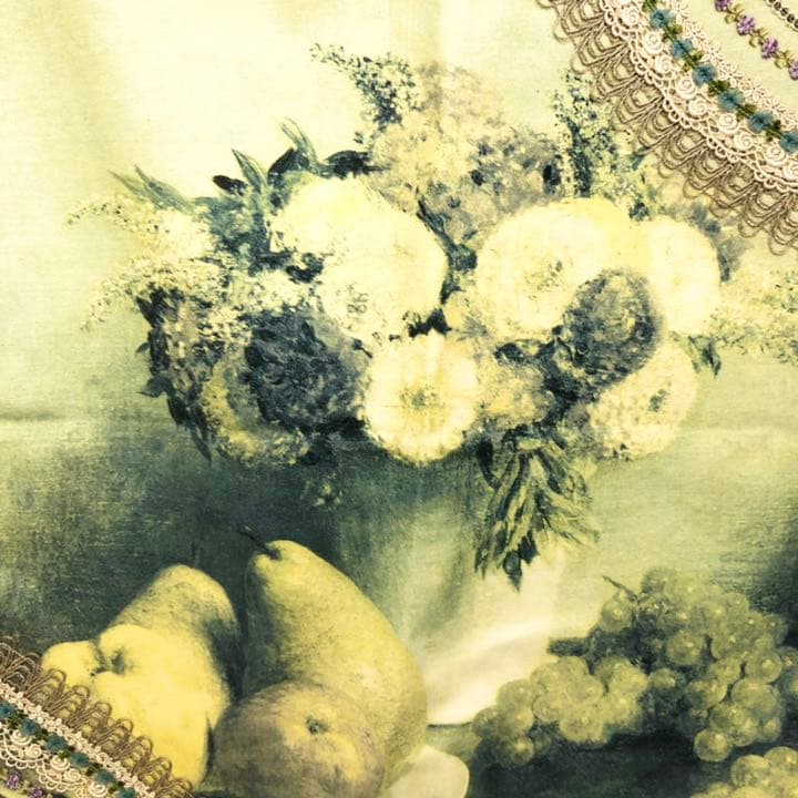 花タペストリー　手染め