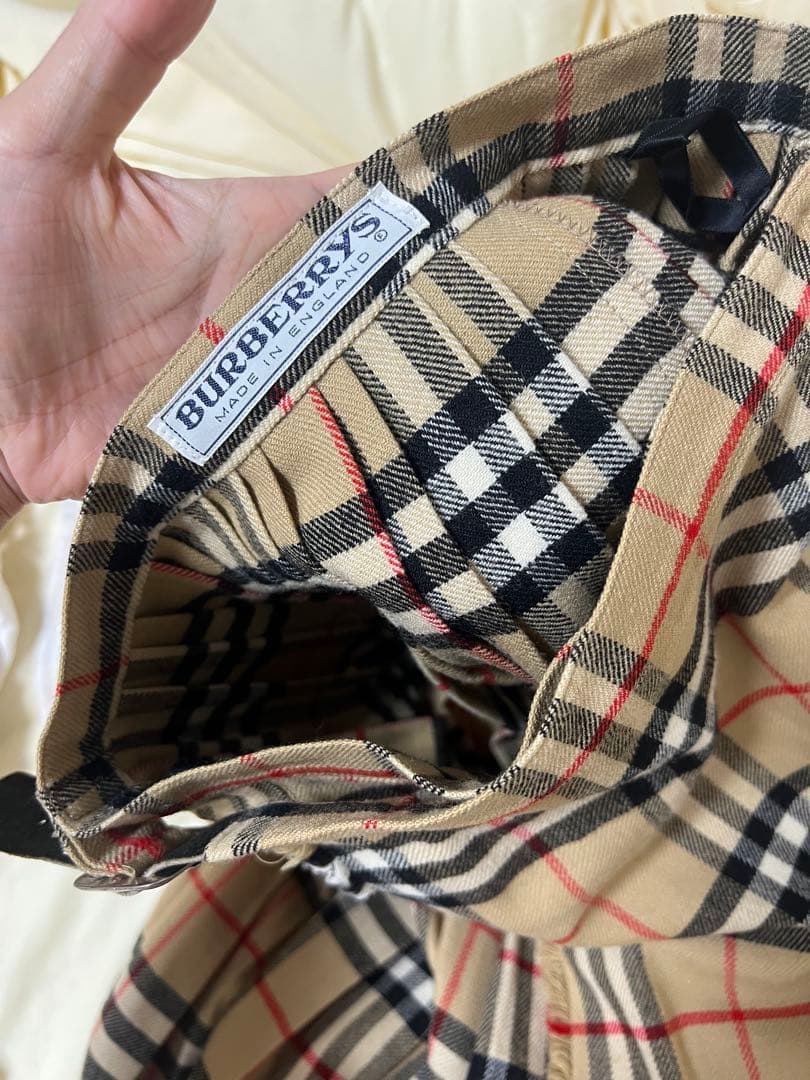 BURBERRY チェック柄 プリーツスカート S