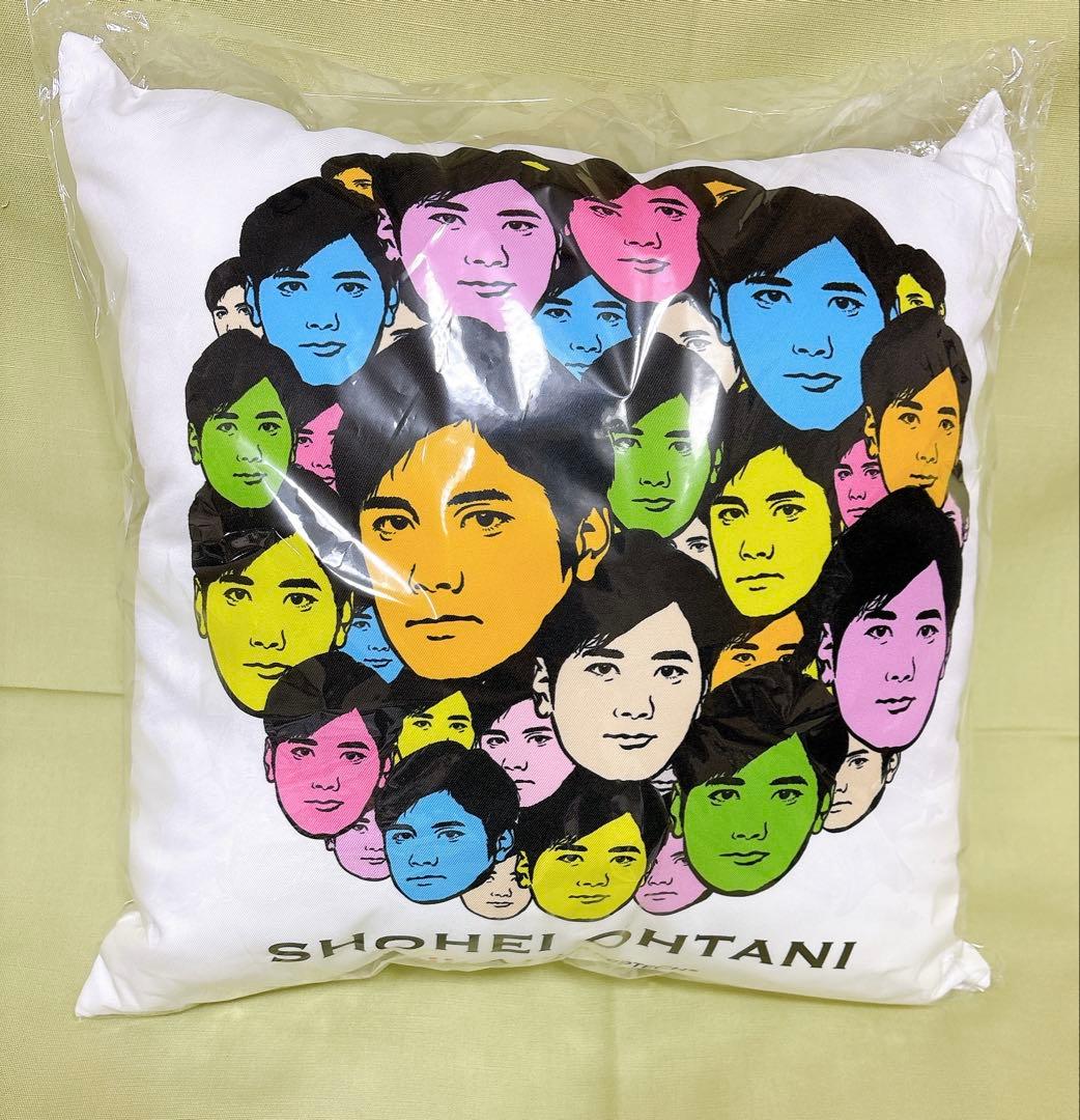 大谷翔平 選手 西川 リビング 顔だらけクッション 新品 未使用