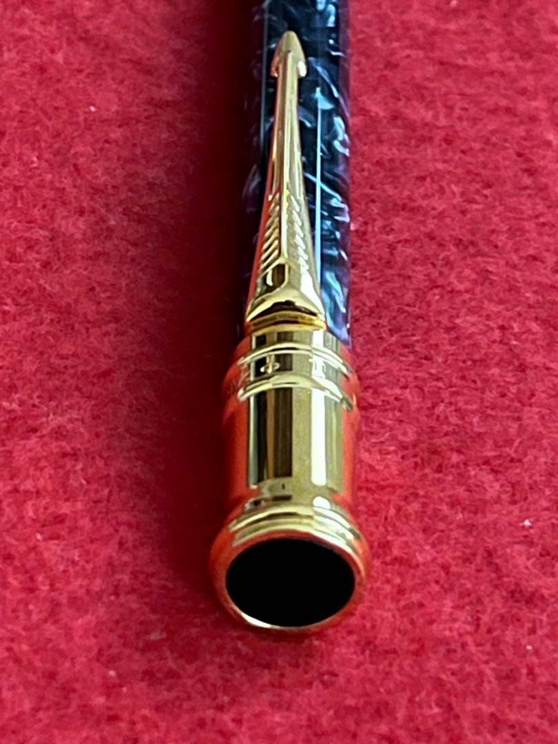 パーカーボールペン デュオフォールド‼️綺麗‼️木製専用ケース入‼️ネーム刻印あり