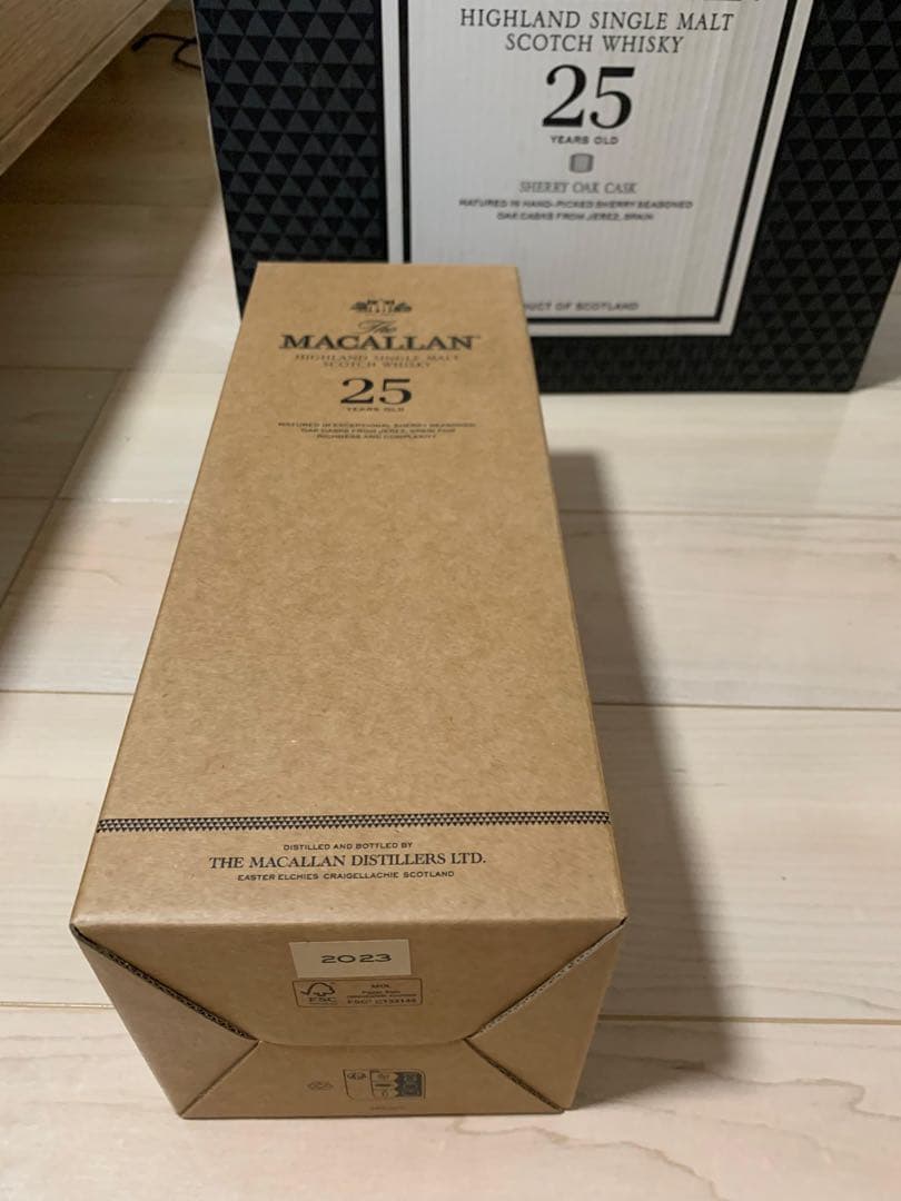 MACALLAN 25 リリース　2023年　化粧箱のみ　11個 MACALLAN 25 リリース2023年化粧箱のみ11個
