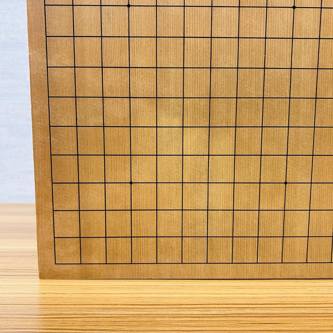 【昭和55年製】脚付碁盤 天地柾 柾目 囲碁 ヘソ有り 19路盤