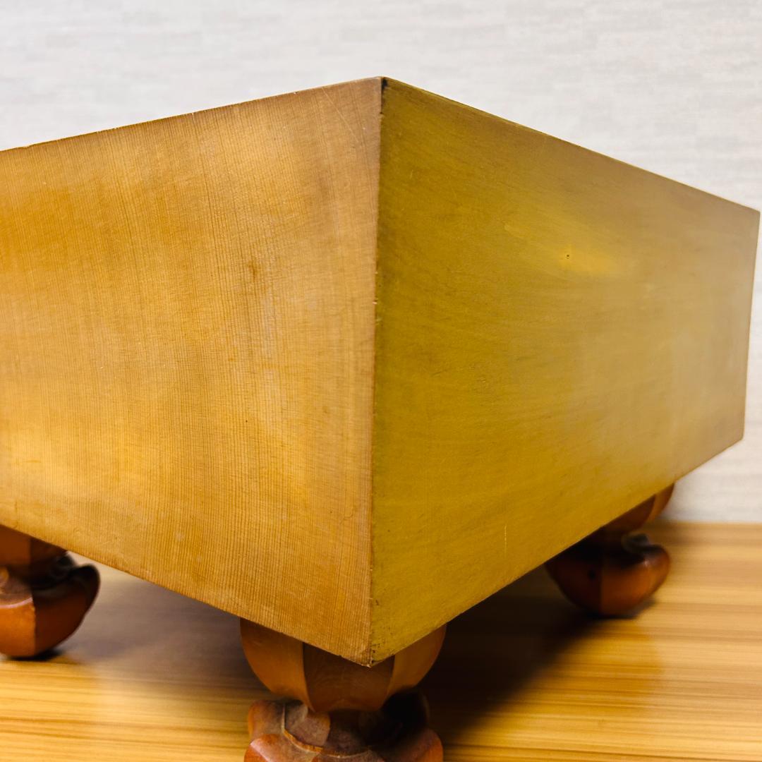 【昭和55年製】脚付碁盤 天地柾 柾目 囲碁 ヘソ有り 19路盤