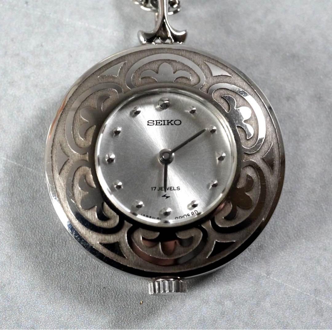 SEIKO セイコー ペンダント時計 アンティーク レディース 手巻き 懐中
