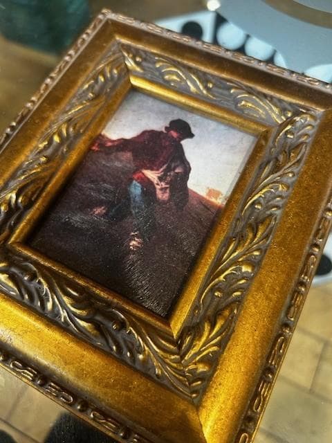 種をまく人　ミニ絵画